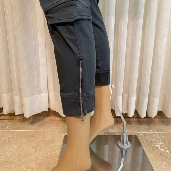 NWT Hudson Runaway Flight Pants Black Drawstring Waist 8 Pockets Size 25 - Picture 10 of 16